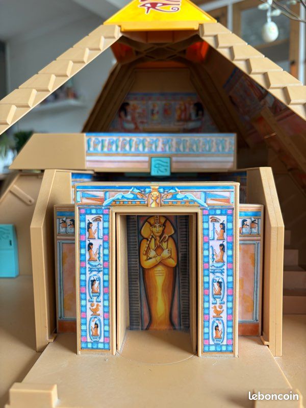 PLAYMOBIL LOT 4240/ Pyramide Égyptienne Complète Égyptiens Prêtre
