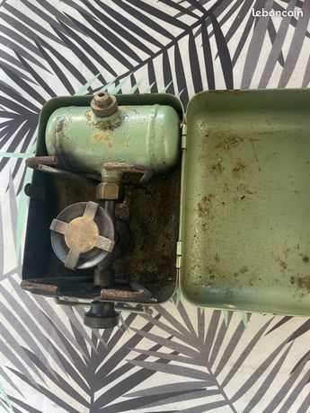 ANCIEN RECHAUD ALCOOL POUR FONDUE EN CUIVRE EN BON ETAT Bernwiller 68210