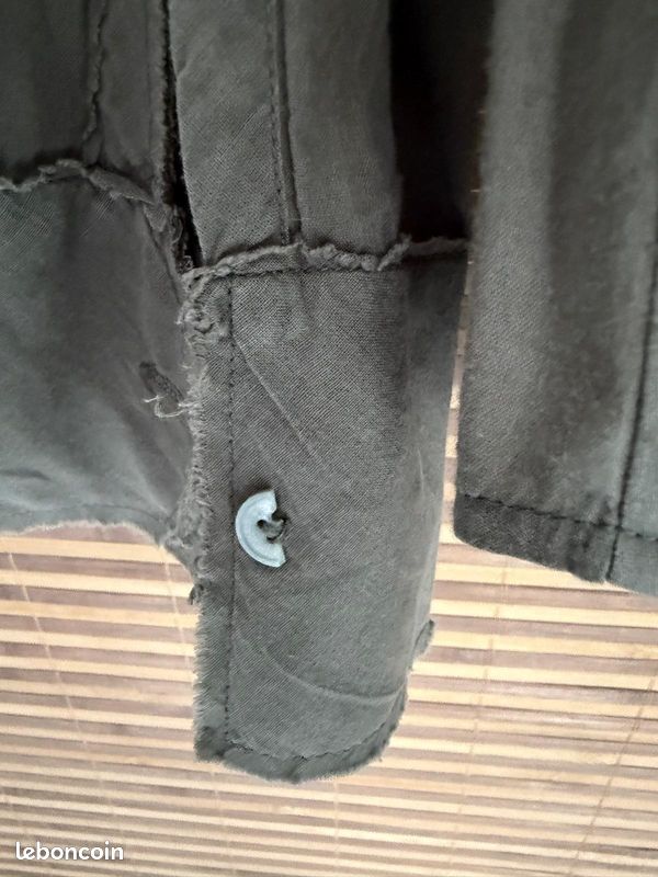 Chemise Zadig & Voltaire Tevor kaki vert de gris TM (image 7)