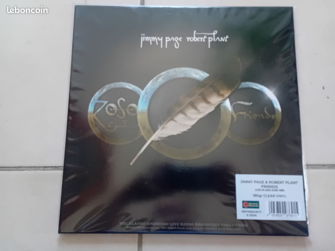 JIMMY PAGE & ROBERT PLANT Live in San José 95 3LP Vinyle couleur Led Zeppelin (image 1)