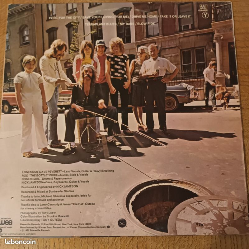 Vinyle 1975. Foghat Fool For The City. Bearsville records (image 2)