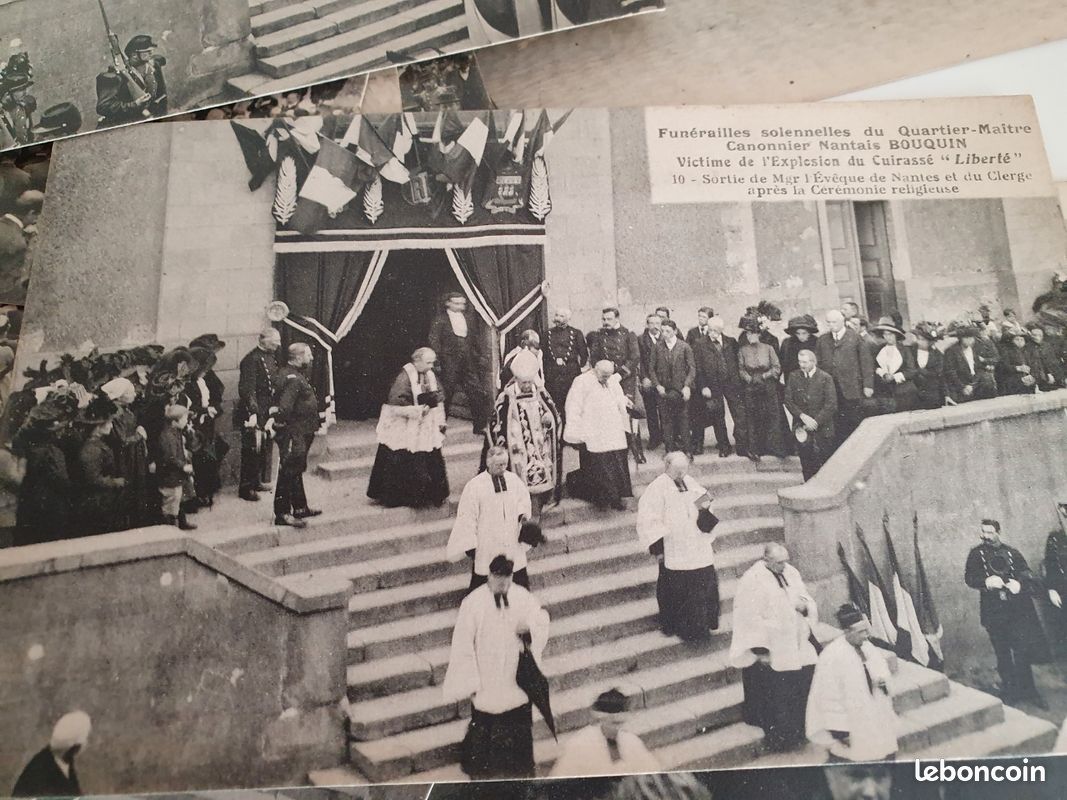 CPA - Carte Postale - Transport - Bateaux - Catastrophe du Cuirassé LIBERTE