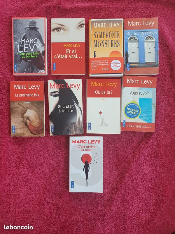 Lot 9 livres Marc Levy (image 1)