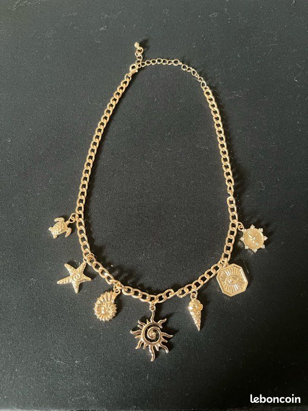 Collier breloque été, coquillages.. (image 1)