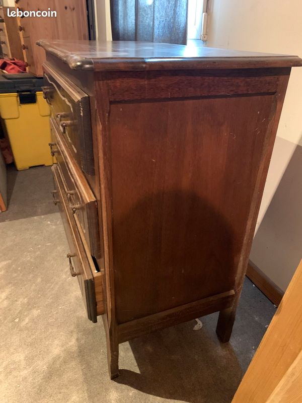 Commode ancienne marron (image 4)