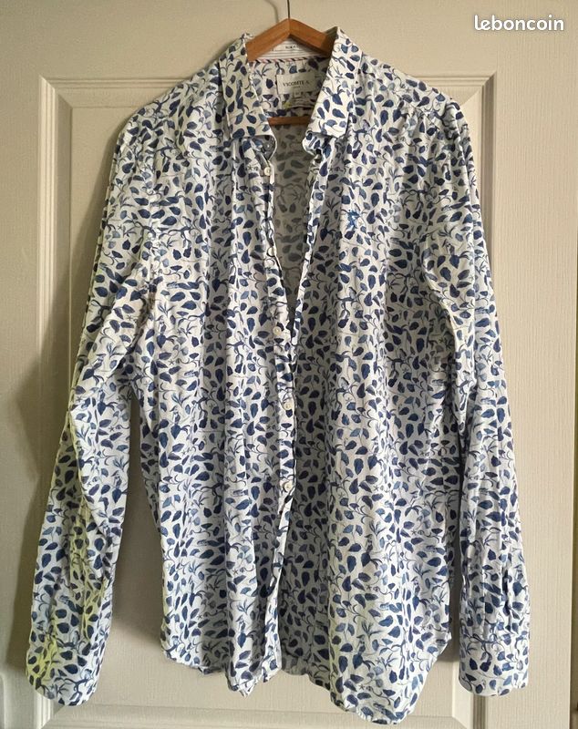 Chemise Vicomte A. Manches longues – XXL Slim (taille plutôt XL) – Excellent état (image 7)