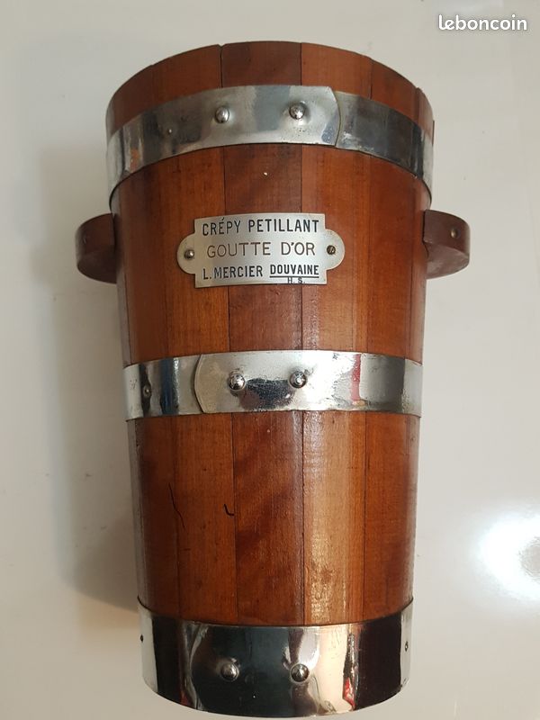 Seau à Champagne Ancien Mercier - Aluminium - Argenté - Vintage
