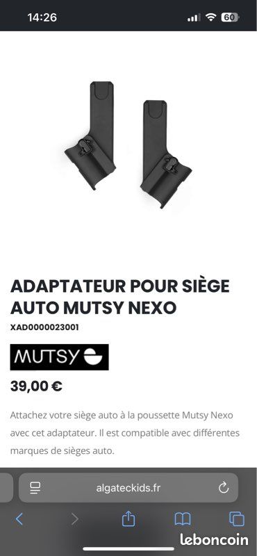Adaptateur cosy cybex (image 3)
