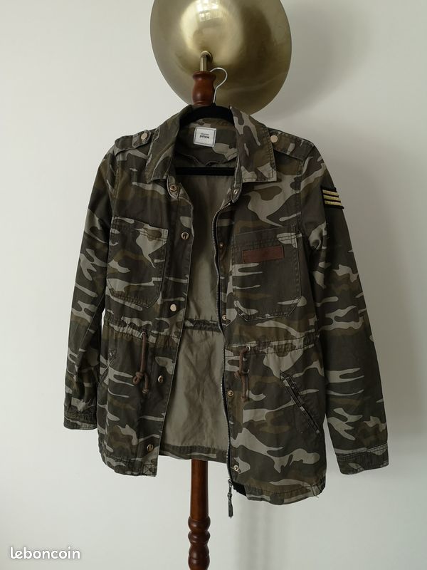 Veste en jean style militaire (image 8)