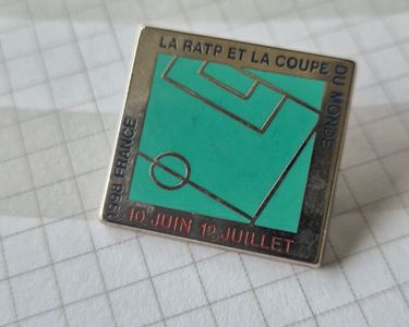 Pince à Cravate Coupe Du Monde France 1998 – Plaqué Or – Souvenir Vintage Rare
