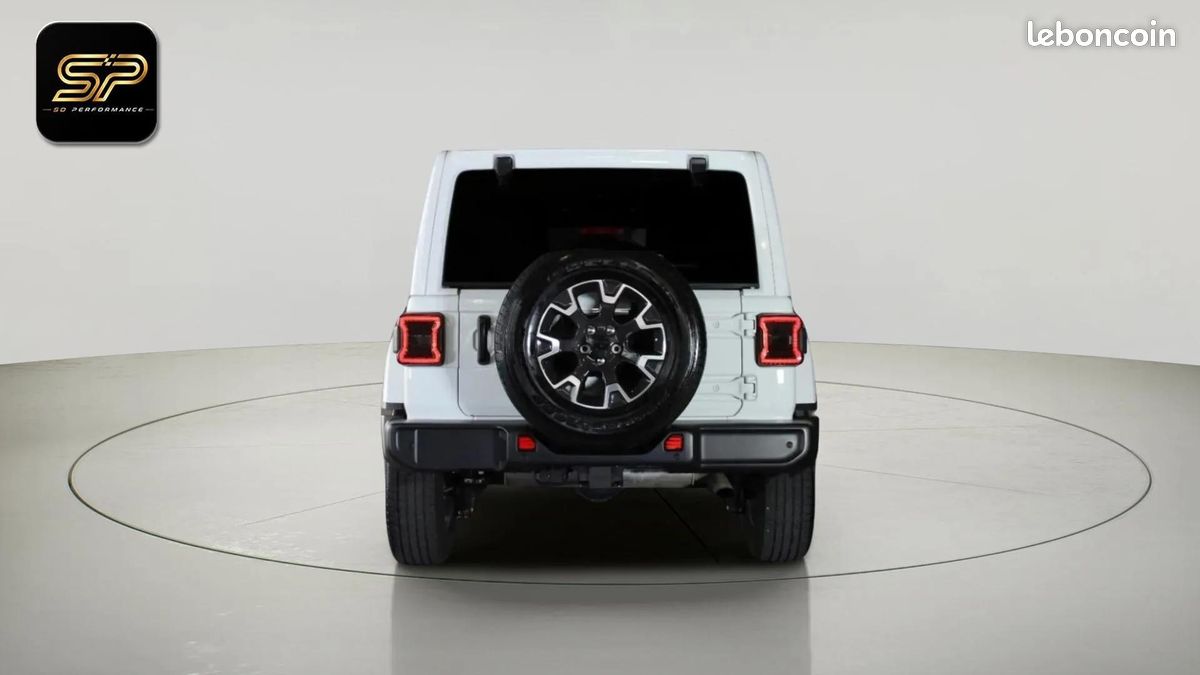 Jeep Wrangler Unlimited Sahara 2.0 Turbo 272 ch * 4x4 * Full Cuir * ACC * CarPlay * Écran 12.3 * LED (image 3)