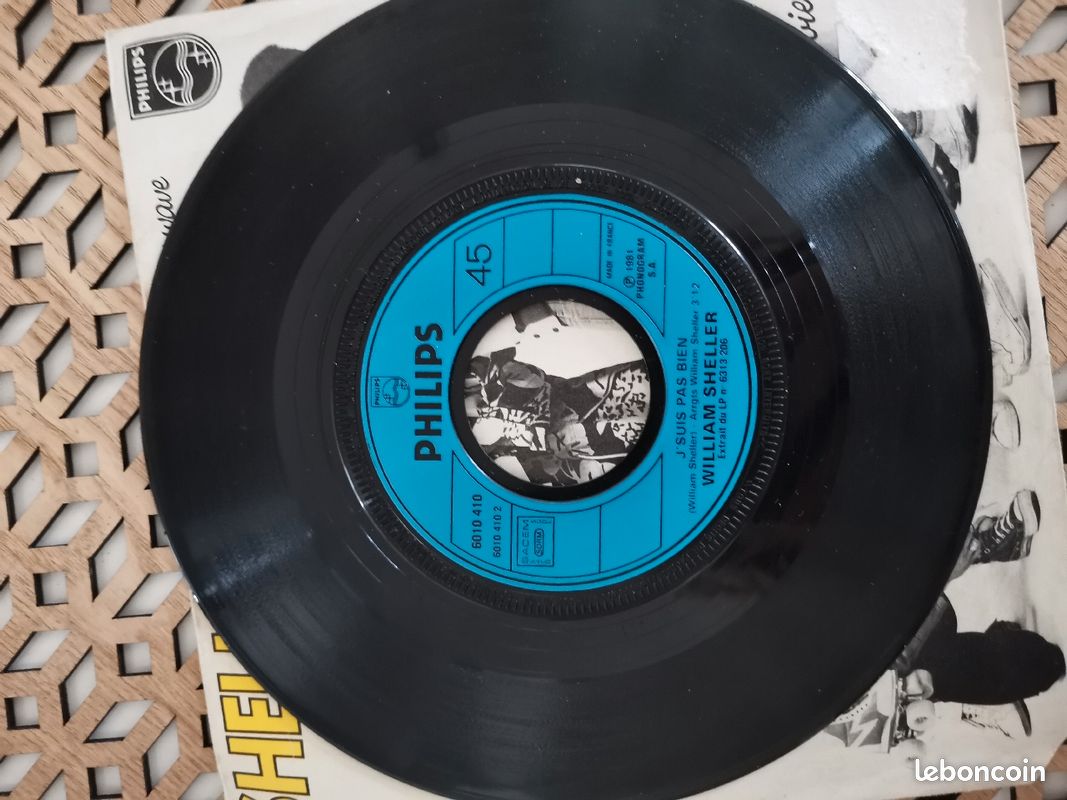 Vinyle 45 T sheller pourquoi t es plus new wave 1981 (image 4)