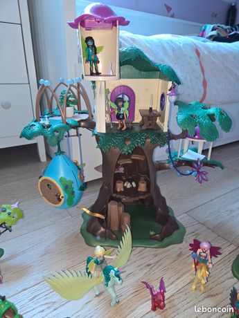 PLAYMOBIL : VALISETTE Transportable Gondole avec fées - Très Bon Etat