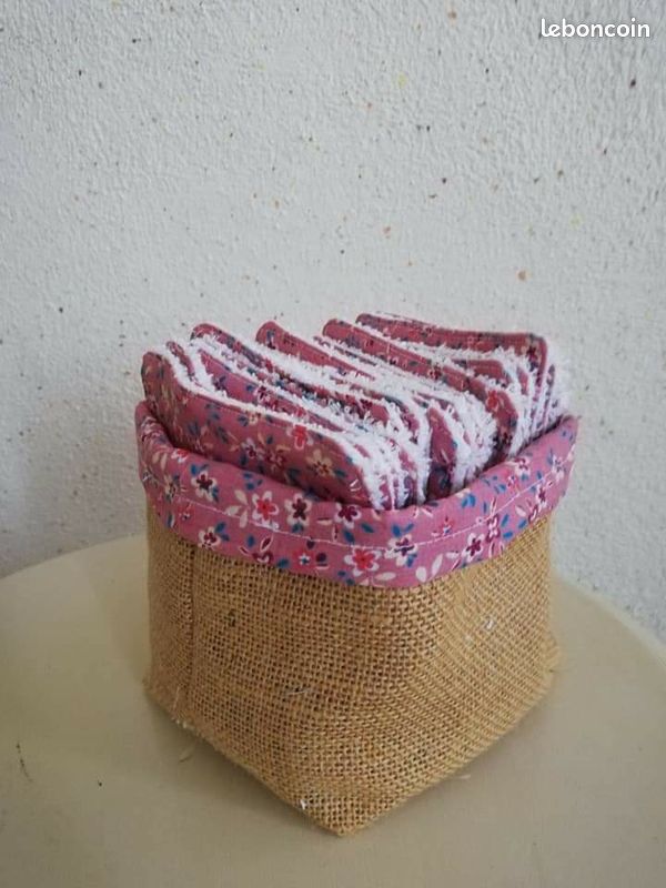 Panière avec toile de jute (image 1)