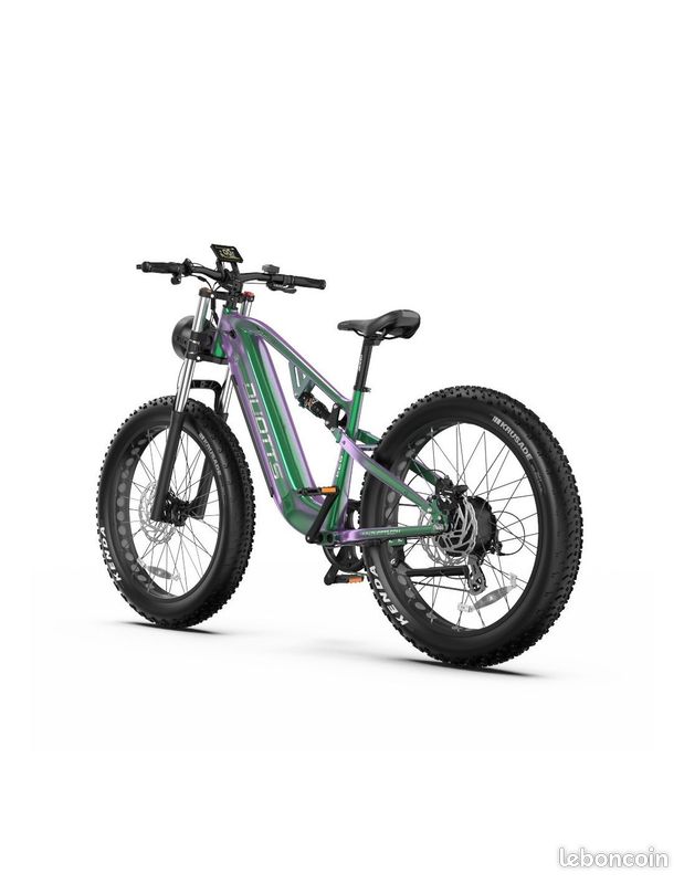 Vélo électrique Bluvall/Zeegr F1 - Double Moteur 48V - Batterie 22,4Ah - Vert - Neuf