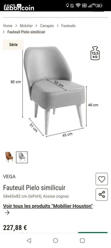 Fauteuil Pielo Similicuir (image 5)