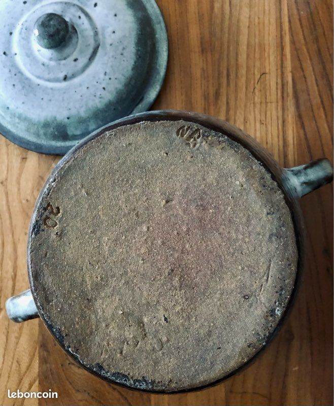 Soupiere / Pot couvert en grés Poterie de la Vallée Noire (image 3)