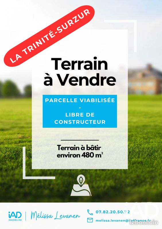 Terrain 480 m² · à La Trinité-Surzur · 480 m² · 70 000 €