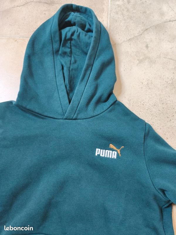 Jogging survêtement Puma vert foncé | Taille 9-10 ans | BE (image 6)