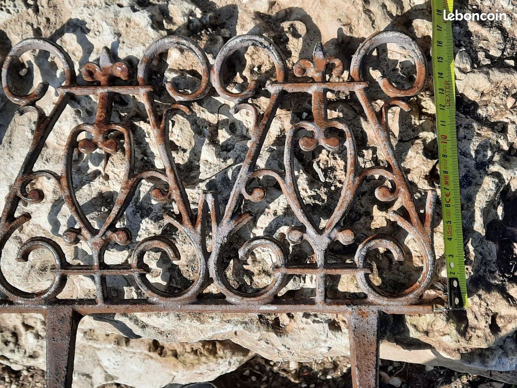 Bordure pour massifs en métal rétro 6 pièces (image 5)