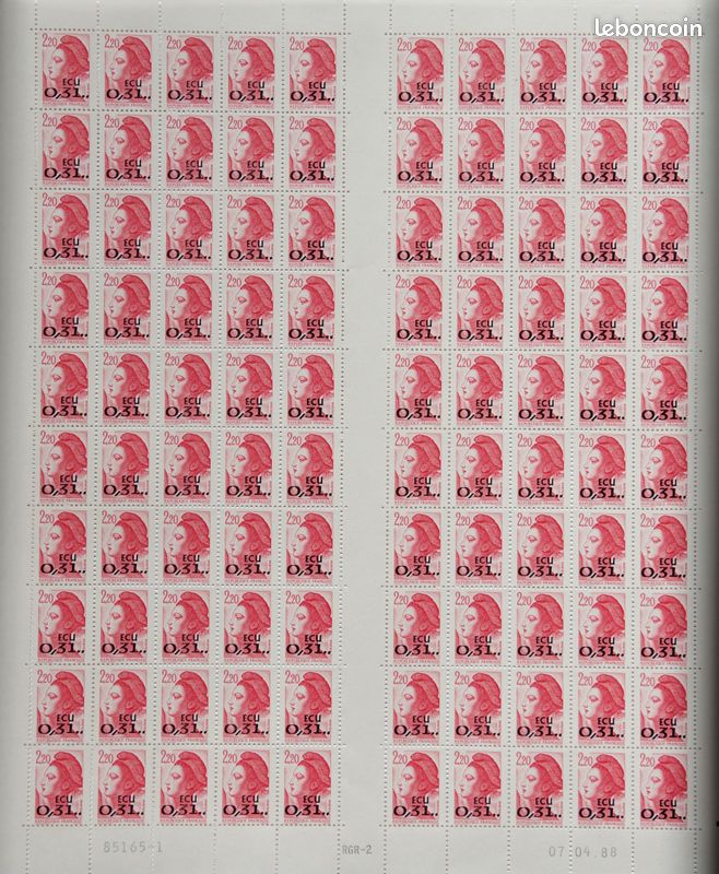 Feuilles de Timbres Neufs-Lot 3 (image 9)