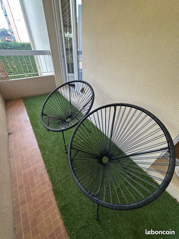 Lot de 2 fauteuils de jardin design – Neufs avec étiquettes (image 2)