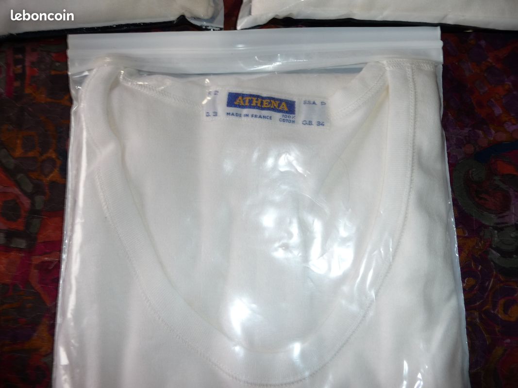 Tee shirt ATHENA taille 2 et taille 1 blanc neuf (image 1)