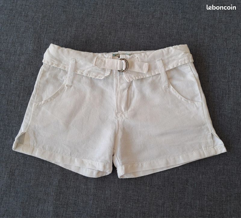 Short Blanc marque Jean Bourget taille 4 ans (image 1)