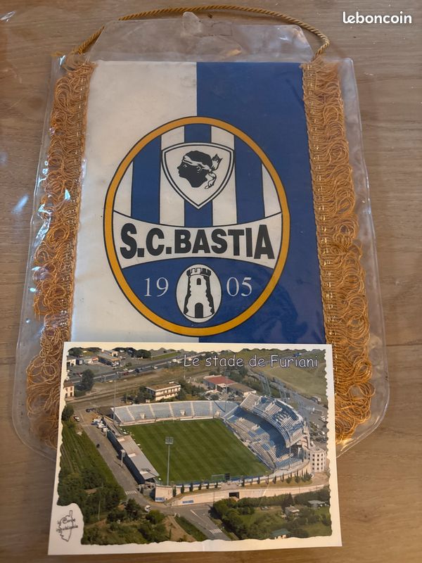 Fanion Vintage Football – SEC Bastia, Support Supporters Collection