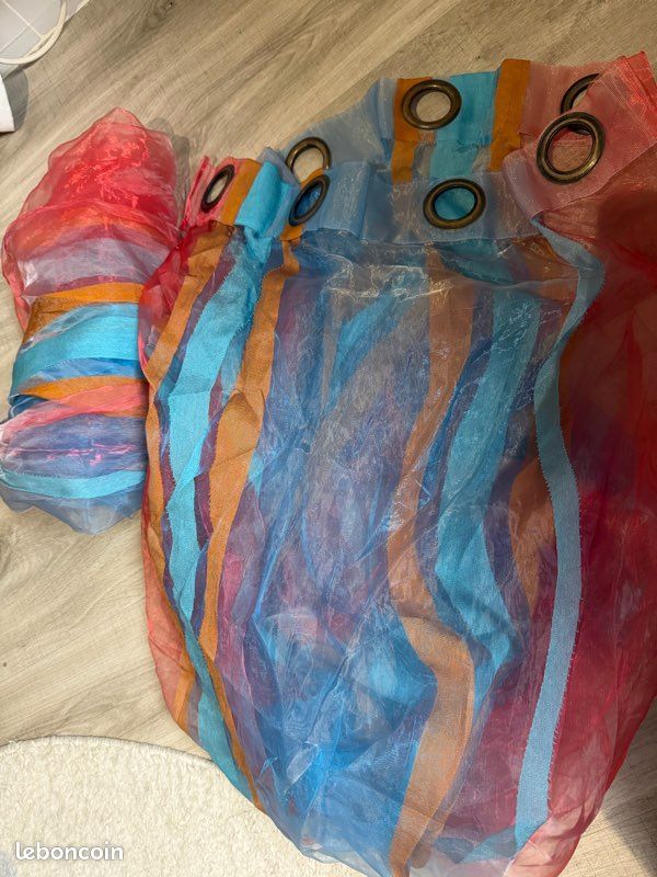 Rideaux multicolore polyester 130 x 250 cm (image 1)