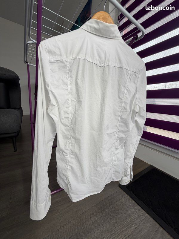 Chemise Manches Longues Energie Blanche Taille M (image 2)