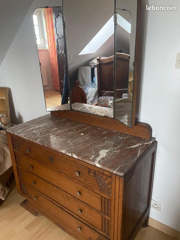 Commode coiffeuse ancienne (image 2)
