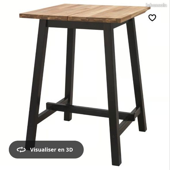 Lot de 2 tabourets et une table haute ikea (image 6)