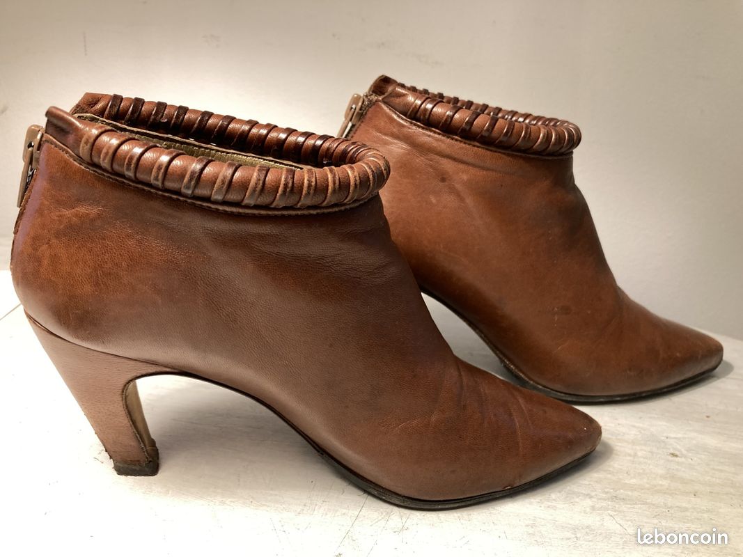 Boots cuir 36/37 (image 2)