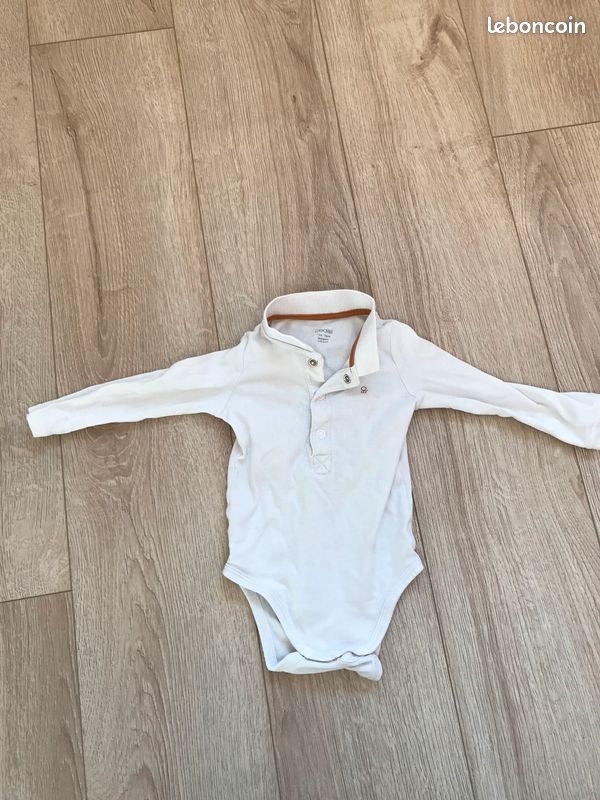 Lot 3pcs :1 jean et 1 body obaibi coton bio 12 mois (image 11)