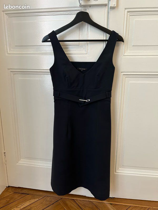 Robe Tara Jarmon Sans Manches - Taille 36 - Couleur Beige Violet - Occasion Très Bon état