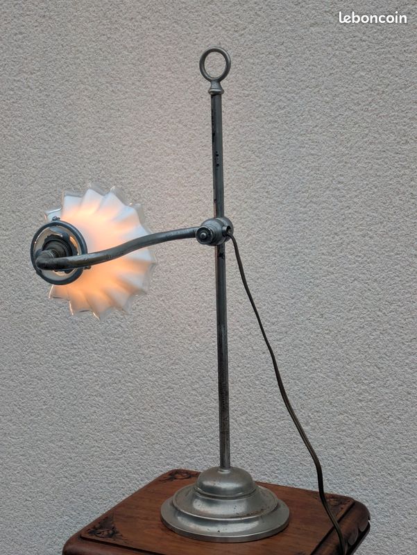 Lampe photo vintage : éclairage de bureau art déco, prise britannique - Canada