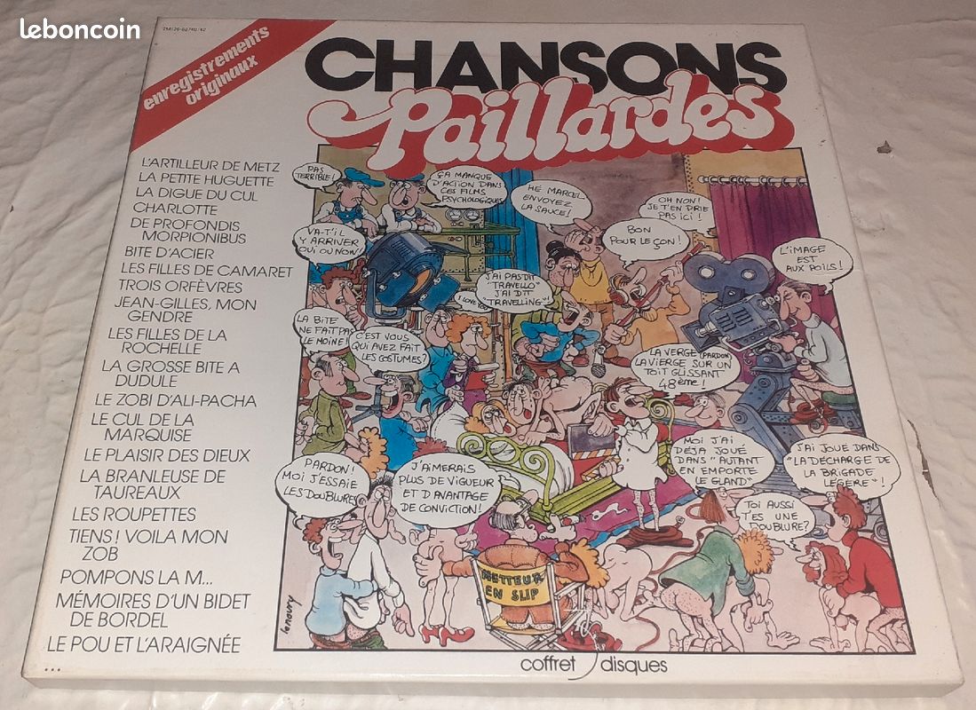 Coffret vinyl chansons paillardes 3 disques - CD - Musique