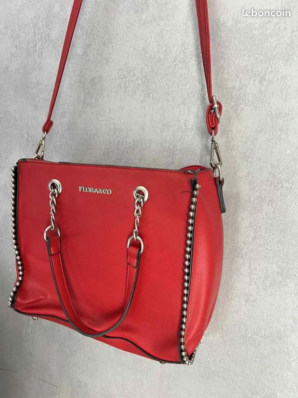 Sac à Main / Bandoulière Flora & Co Couleur Rouge Bon Etat (image 4)