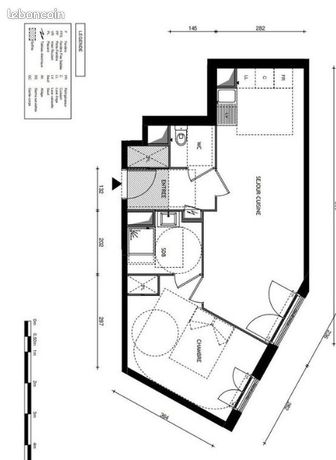 Appartement 2 pièces 49 m²