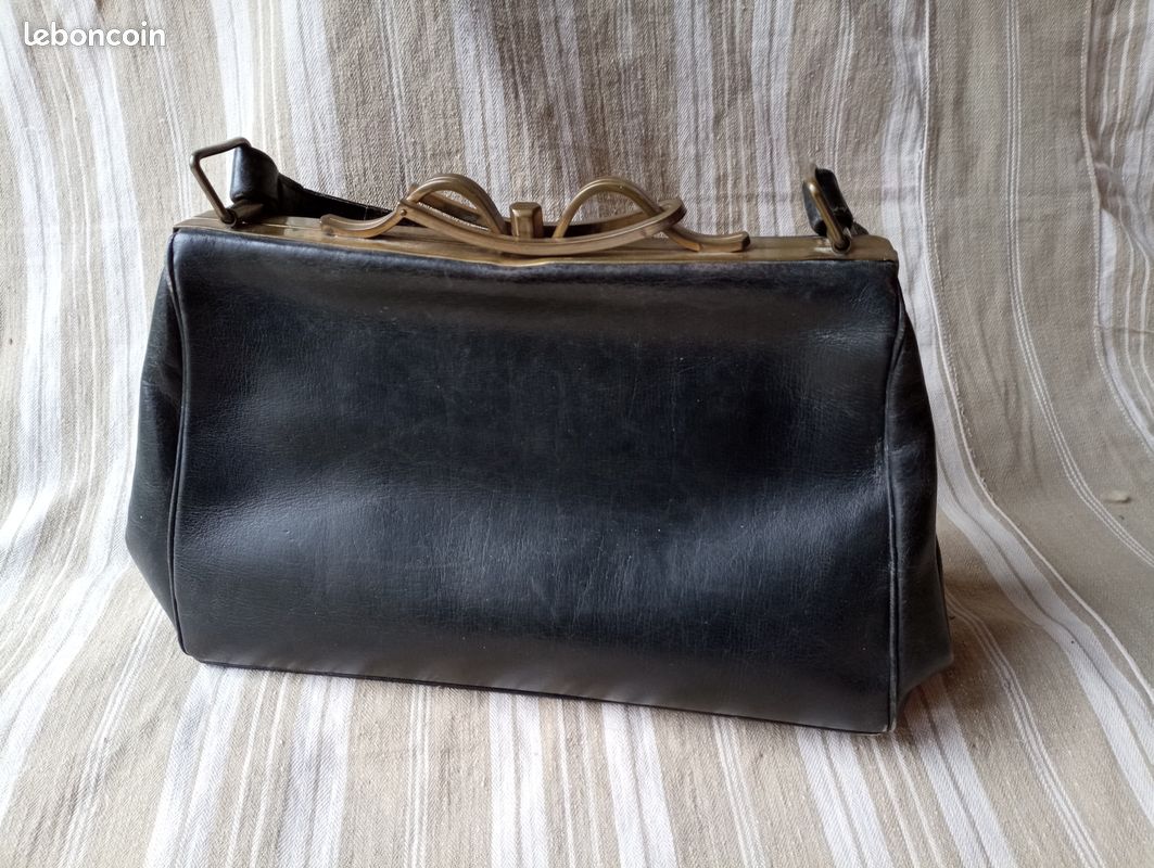Sac à main en cuir vintage Heyraud - Accessoires & Bagagerie