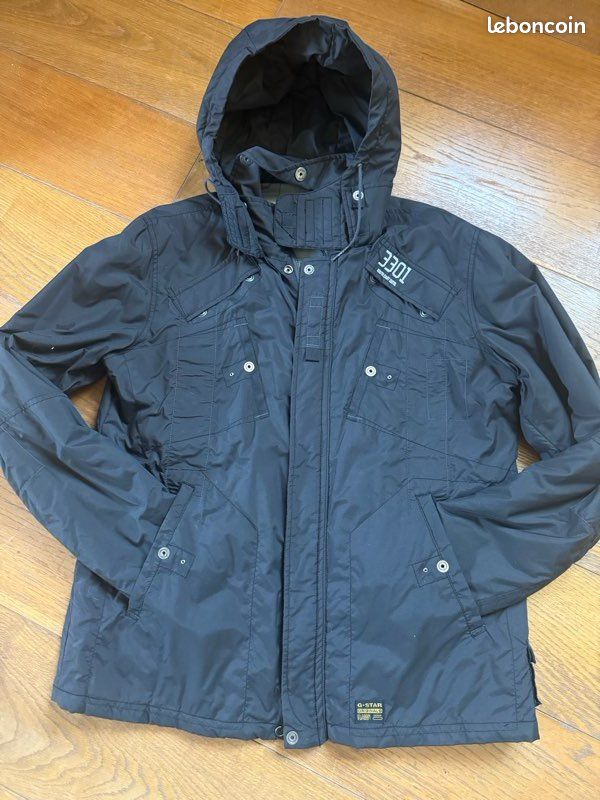Parka noire homme G-Star Raw Denim (image 7)