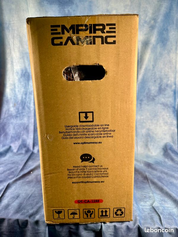 Boîtier PC Gamer Empire Gaming DarkRaw RGB / LED – Moyen Tour ATX Noir Rouge – USB 3.0 (image 2)