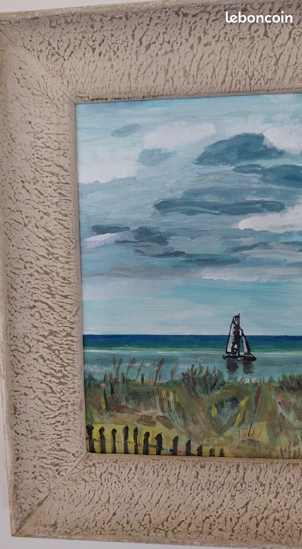 Peinture sur toile ambiance océane (image 3)