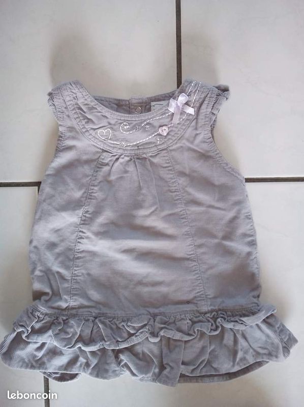 Robes, jupe, pull et maillots manches longues fille 9 mois (image 2)