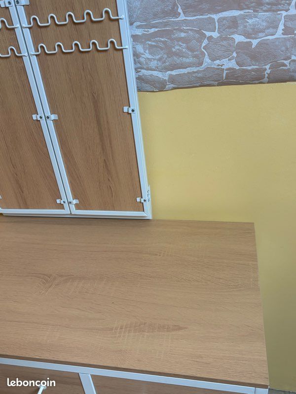 Coiffeuse avec miroir triptyque et tabouret (image 8)