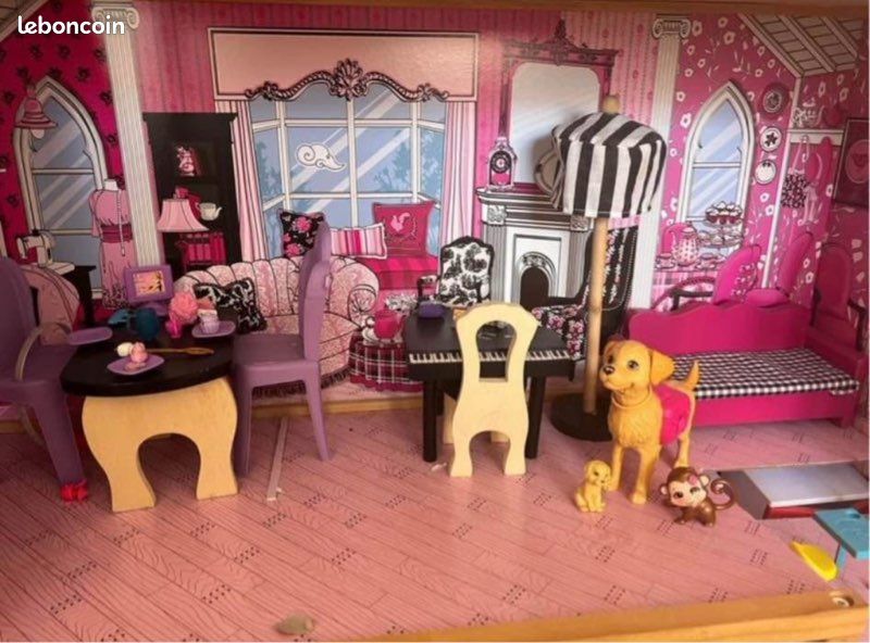 Maison de poupée + accessoires compris (image 3)