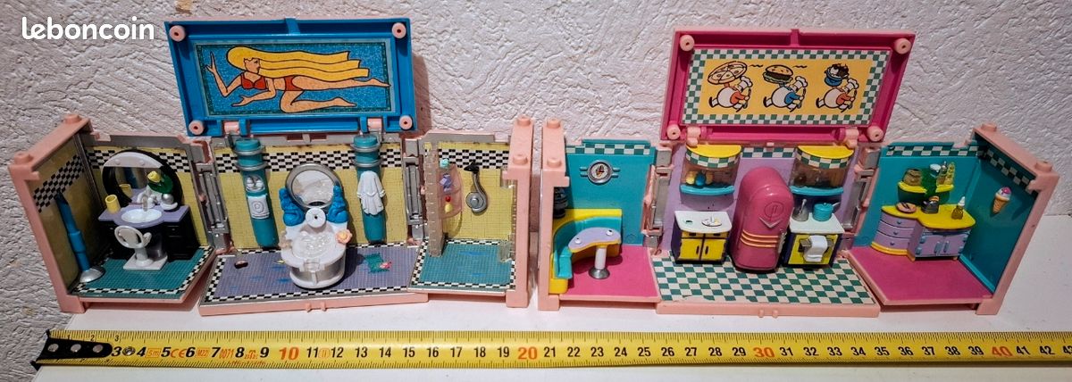 2 STYLE POLLY Pocket  SHOE FAIRIES BLUE BOX TOYS VINTAGE FEE MAISON - EUR 29,00 - FR