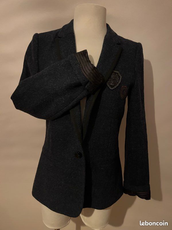 Veste blazer en laine (image 3)