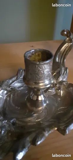 Ancien bougeoir de forme flamme (image 9)